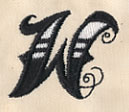 Inked Letter W