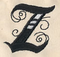 Inked Letter Z