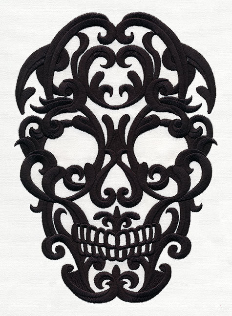 Scrollwork Skull