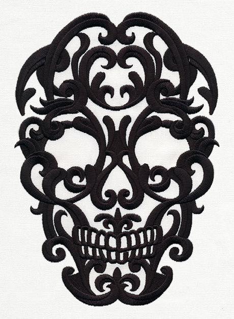 Scrollwork Skull