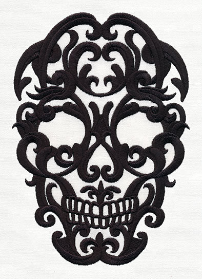 Scrollwork Skull