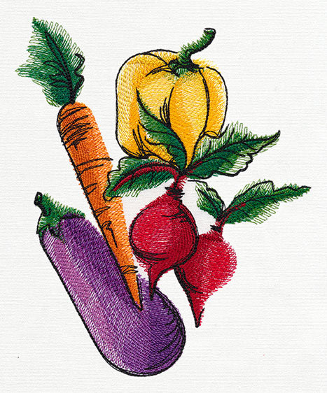 Painted Garden Veggies