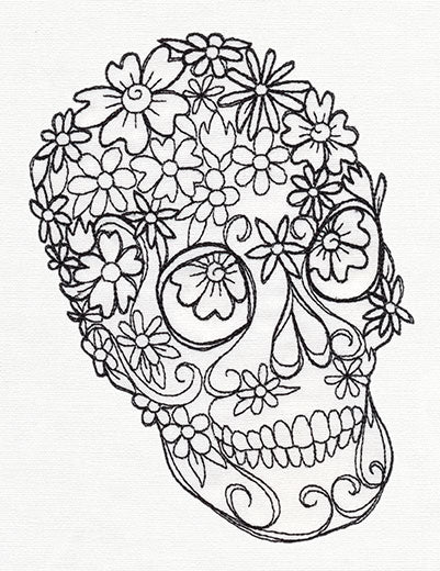 Flower Skull