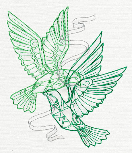 Crystal Christmas - Doves