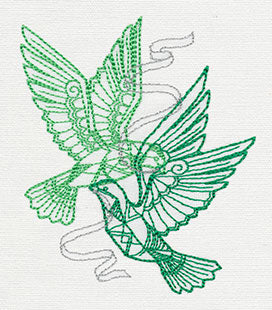 Crystal Christmas - Doves