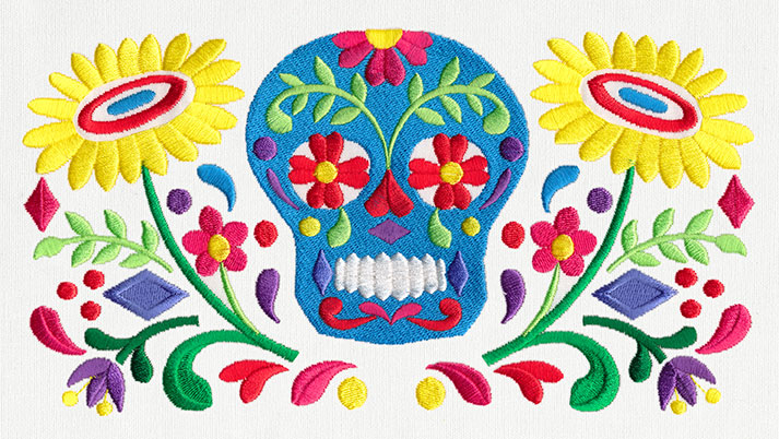 Folklorico - Calavera Rectangle