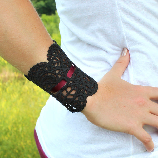 Ribbon Weave Cuff (Lace)