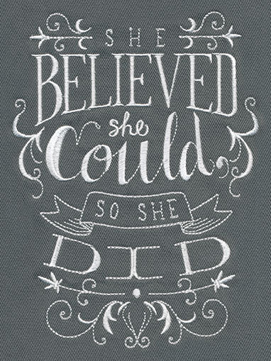 She Believed She Could