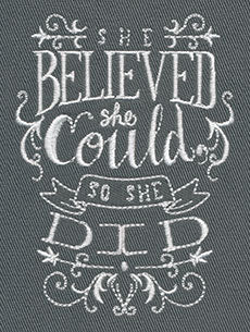 She Believed She Could