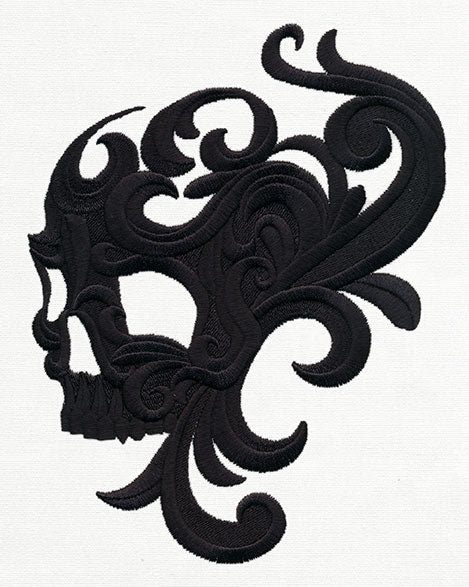 Baroque Swirl Skull