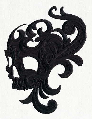 Baroque Swirl Skull