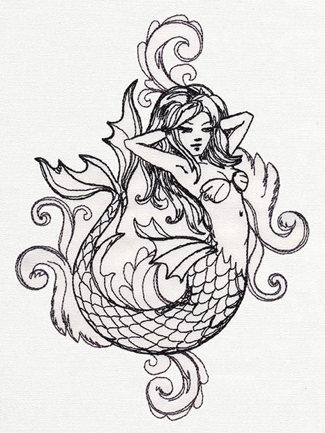 Toile Noir - Mermaid