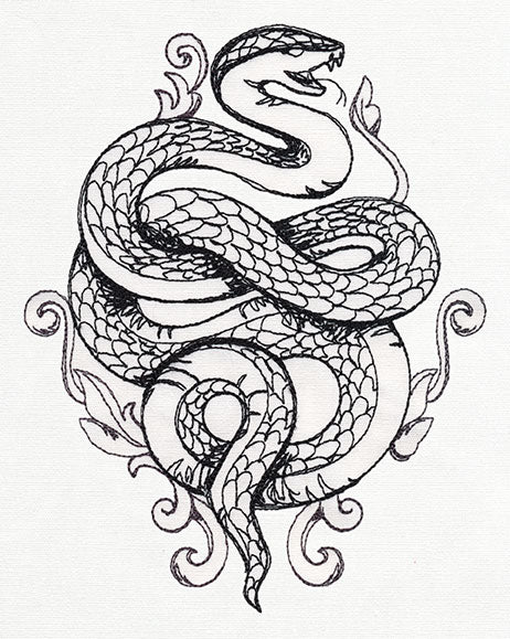 Toile Noir - Snake