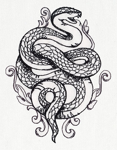 Toile Noir - Snake