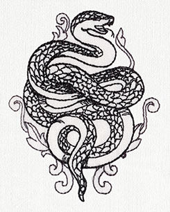 Toile Noir - Snake