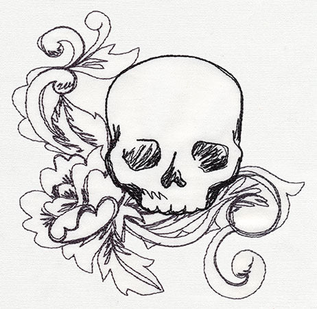 Toile Noir - Skull Corner