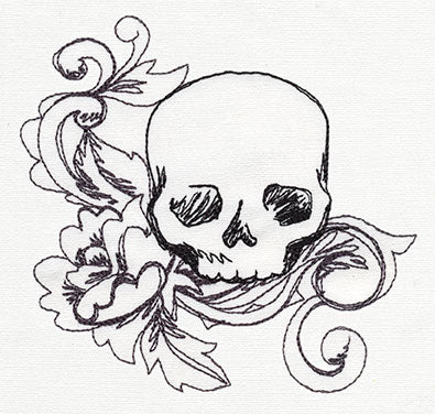 Toile Noir - Skull Corner