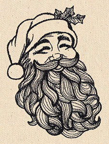 Engraved Santa