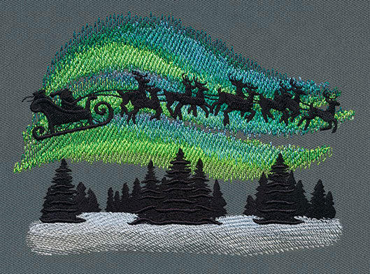 Santa and Northern Lights