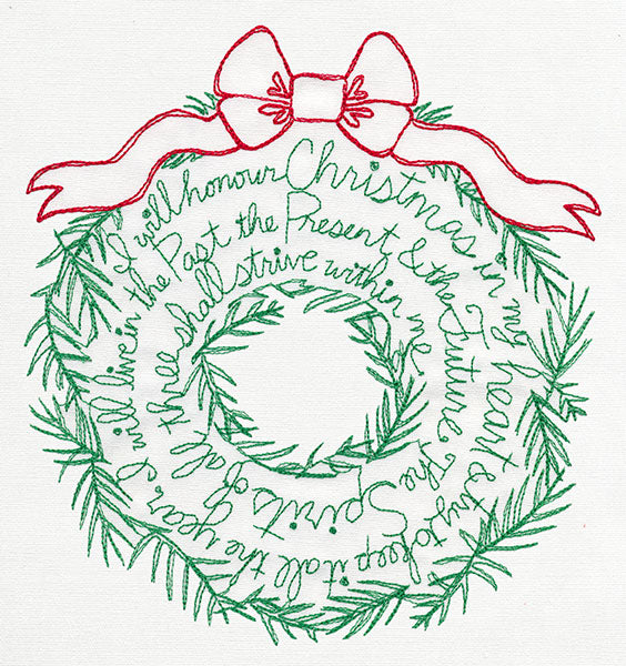 Christmas Carol Wreath