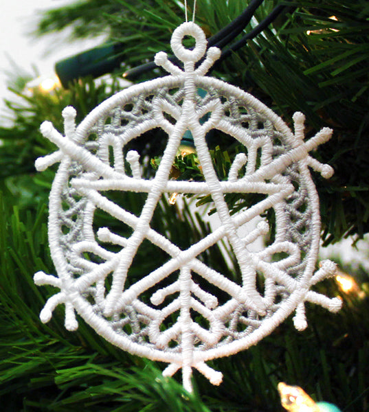 Five Elements Snowflake Ornament (Lace)