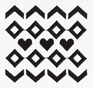 Ironic Sweater - Hearts Pattern