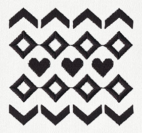 Ironic Sweater - Hearts Pattern