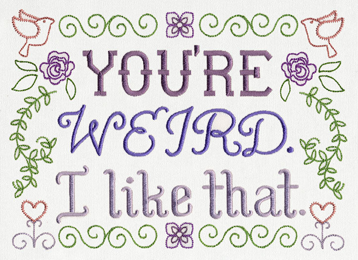 You're Weird Sampler
