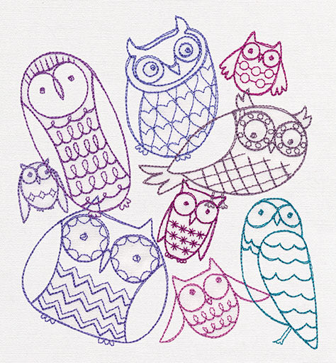 Hoot Owls Collage