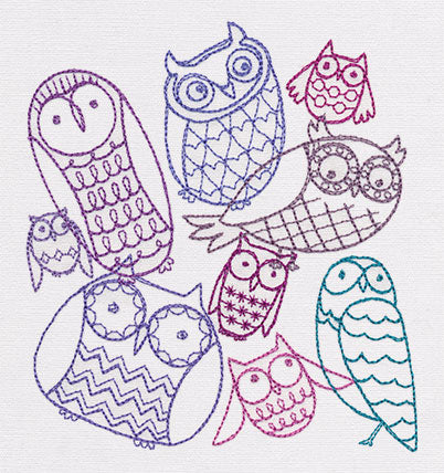 Hoot Owls Collage