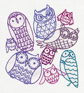 Hoot Owls Collage