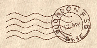 Passport to England - Postmark