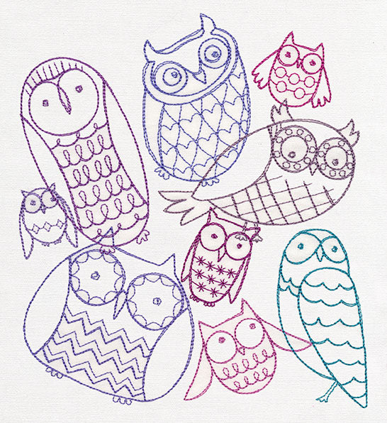 Hoot Owls Collage