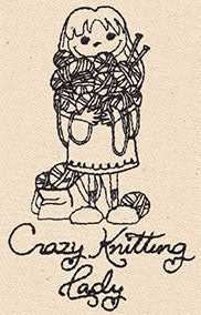Crazy Knitting Lady
