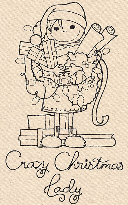 Crazy Christmas Lady