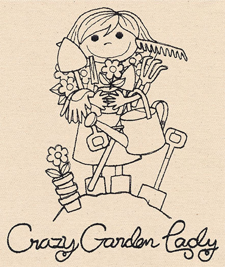 Crazy Garden Lady