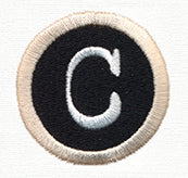 Typewriter Letter C