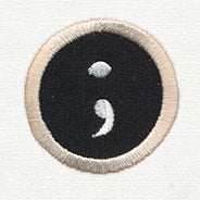 Typewriter Punctuation - Semicolon