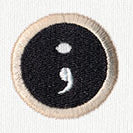Typewriter Punctuation - Semicolon