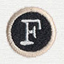 Typewriter Letter F