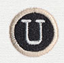 Typewriter Letter U
