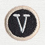 Typewriter Letter V