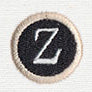 Typewriter Letter Z