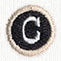 Typewriter Letter C