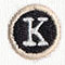 Typewriter Letter K