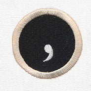 Typewriter Punctuation - Comma