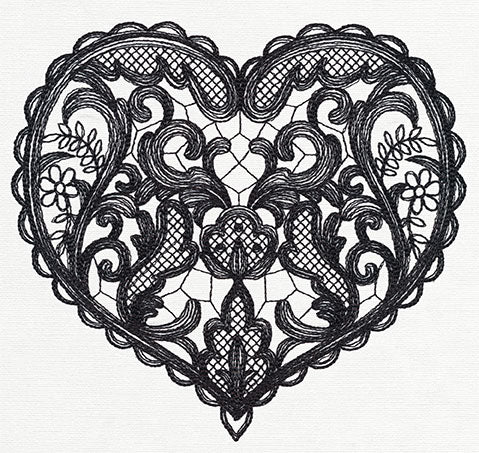 Delicate Lacy Heart