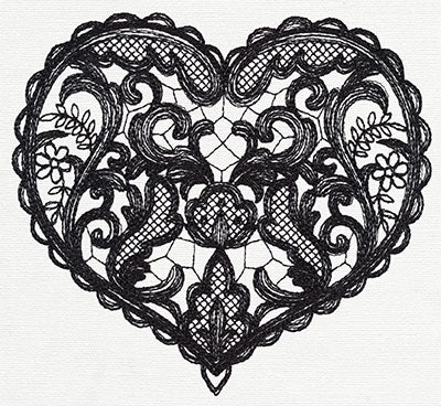 Delicate Lacy Heart