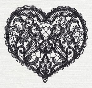 Delicate Lacy Heart