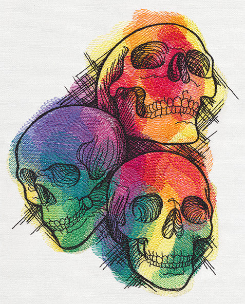Rainbow Skull Trio